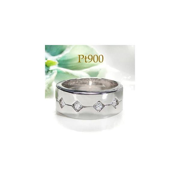 プラチナ Pt900 0.16ct ダイアモンド リング ファッション ジュエリー