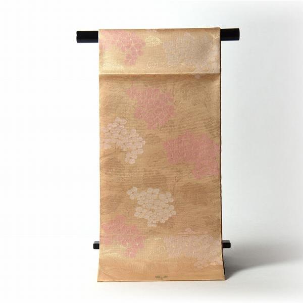 夏物お仕立て付き正絹 西陣織「織吉」謹製 紗 袋帯（六通柄）織柄  