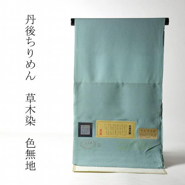 色無地 お仕立て付き 丹後ちりめん 本草木染（共八掛け・八掛け付き 