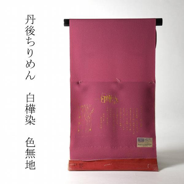 色無地 お仕立て付き 丹後ちりめん 伊那の里久保田治秀 白樺染（共八 