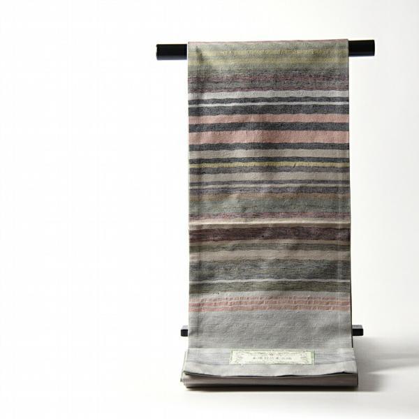 袋帯 お仕立て付き 山形県米沢市 白根沢 本場羽前米沢織 多色のよろけ模様 灰色レディース着物 和服 和装 お出掛け カジュアル 遊び着 街着送料 さわらび ほりだし堂 通販 Yahoo ショッピング