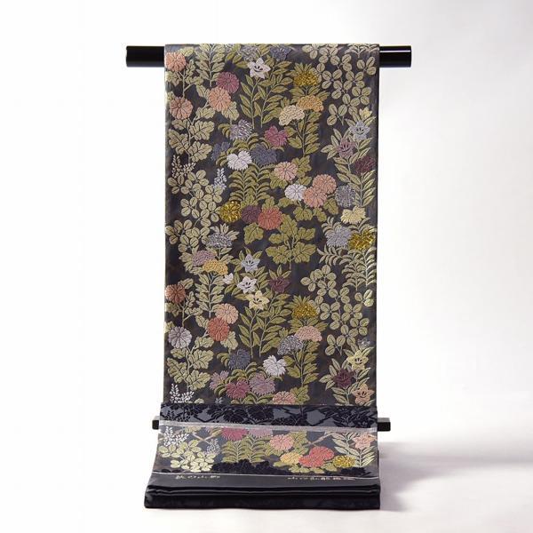 新品 袋帯 西陣壱山工房謹製 高級絹100％ 六通柄しゃれ袋帯