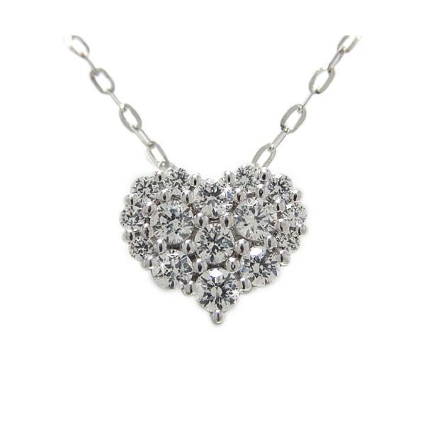 Pt900プラチナ ペンダント ネックレス ハート ダイヤモンド パべ留め 0 90カラット 天然石 誕生石 Bloguspospolitus Pl