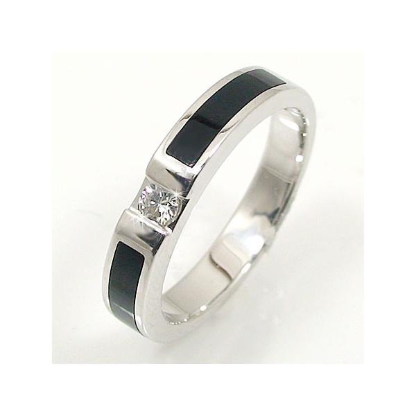 オニキス　ホワイトゴールドリング　鑑定証 ケース付 sayaka_r150226-5