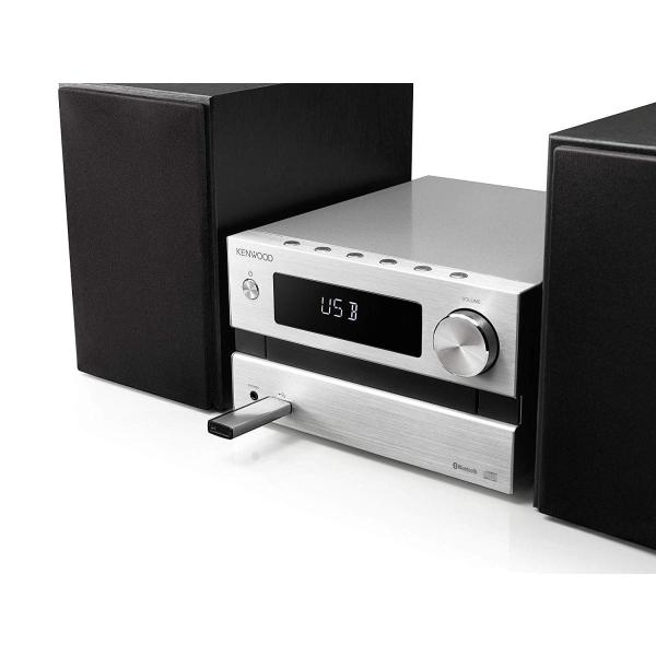 ケンウッド ミニコンポ Bluetooth対応 25W+25WコンパクトHi-Fiシステム M-EB50-S シルバー(MEB50S) ケンウッド ミニコンポ Bluetooth対応 25W+25WコンパクトHi-Fiシステム M-EB50-S シルバー(MEB50S)