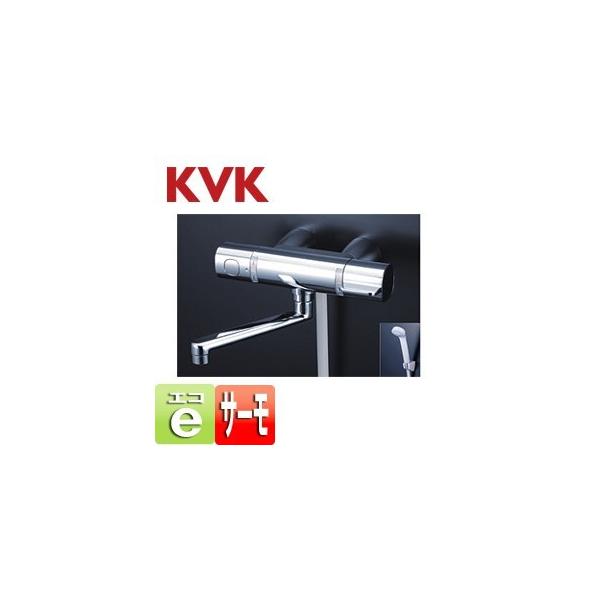 KVK 浴室壁付けスカートソケット仕様サーモシャワー混合栓