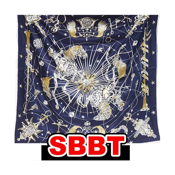 HERMES エルメス シルクスカーフ カレ70 コーラス・ステラルム