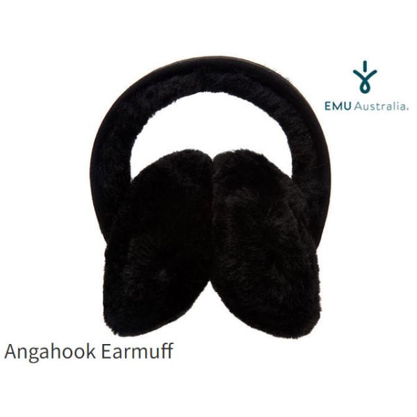 エミュー emu australia シープスキン イヤーマフ BLACK ブラック Angahook Earmuffs Sheepskin Ear Warmers