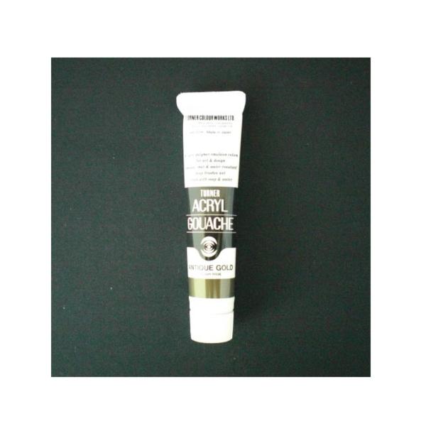 ターナー色彩 アクリルガッシュB色 20ml アンティークゴールド AG020076