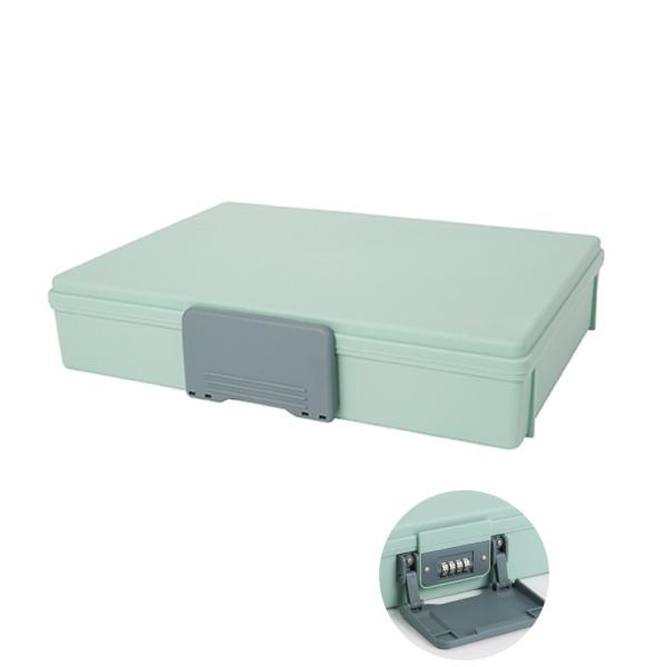 他サイト： カール事務器 保管ボックスHBP-200-U ライトグリーン プラスチック製の商品画像