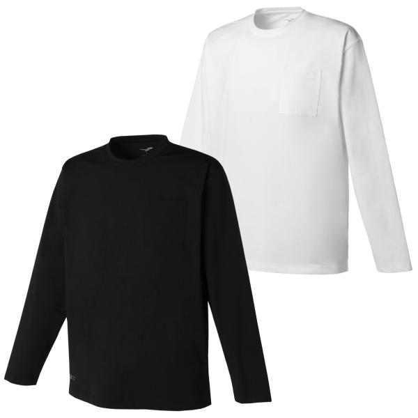 フィンタ FINTA サッカー メンズ 胸ポケット コットンタッチ 長袖 Ｔシャツ FT4530
