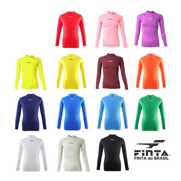 サッカー ジュニア ハイネック インナーシャツ フィンタ FINTA FTW7028 全14色 アンダーシャツ