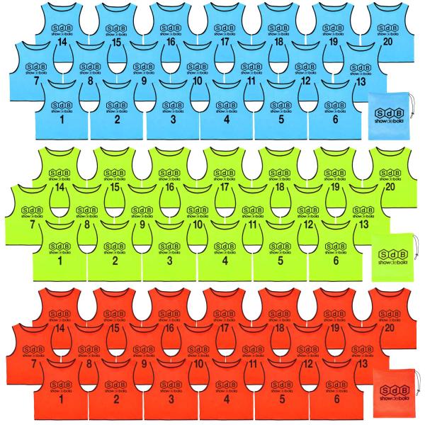 FINTA サッカー ビブス 20枚セット 大人用フリーサイズ