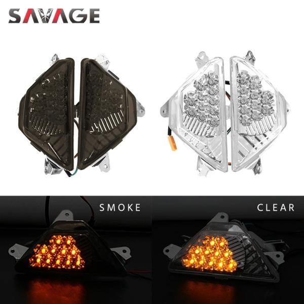 LEDウィンカー ブラック/クリア Amazon.co.jp: オートバイ LED ウィンカーインジケーターライト 用