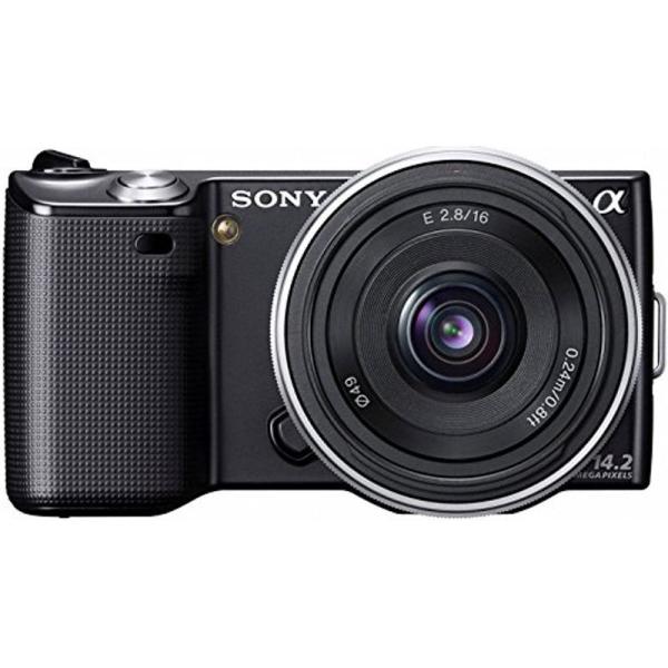 SONY α NEX-5 薄型広角レンズキット 動作確認済み 充電器欠品 ソニー SONY デジタル一眼α NEX-5 薄型広角レンズキット ブラック NEX