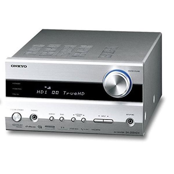 【動作良好】ONKYO AVセンター 2.1chセット　SA205-HDX(S) ONKYO AVセンター 5.1ch対応 最大出力30W×5 シルバー SA-205HDX