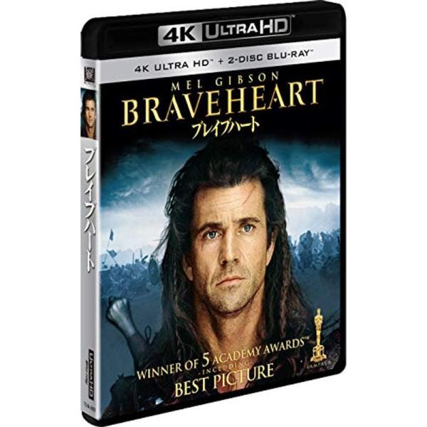 ブレイブハート (3枚組)4K ULTRA HD ＋ Blu-ray: 商品のタイトル【中古品】(中古品)＝使用済み中古品です。画像の商品はサンプル画像です。実際に届く商品と異なりますのでご了承下さいませ。※中古品のため、商品のコンディショ...