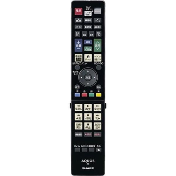 シャープ ブルーレイディスクレコーダー用純正リモコン 0046380230