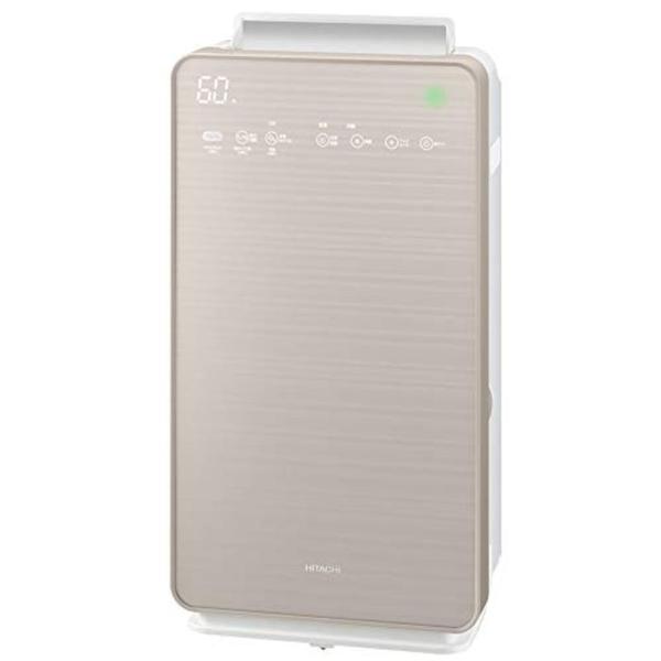 日立 空気清浄機加湿機能付（空清42畳まで/加湿30畳まで シャンパン