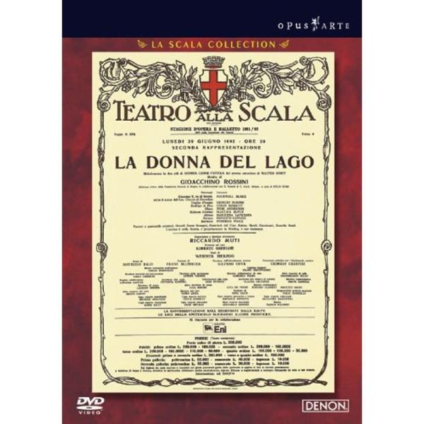 ロッシーニ作曲 歌劇《湖上の美人》 ミラノ・スカラ座 1992 DVD: 商品のタイトル【中古品】(中古品)＝使用済み中古品です。画像の商品はサンプル画像です。実際に届く商品と異なりますのでご了承下さいませ。※中古品のため、商品のコンディシ...