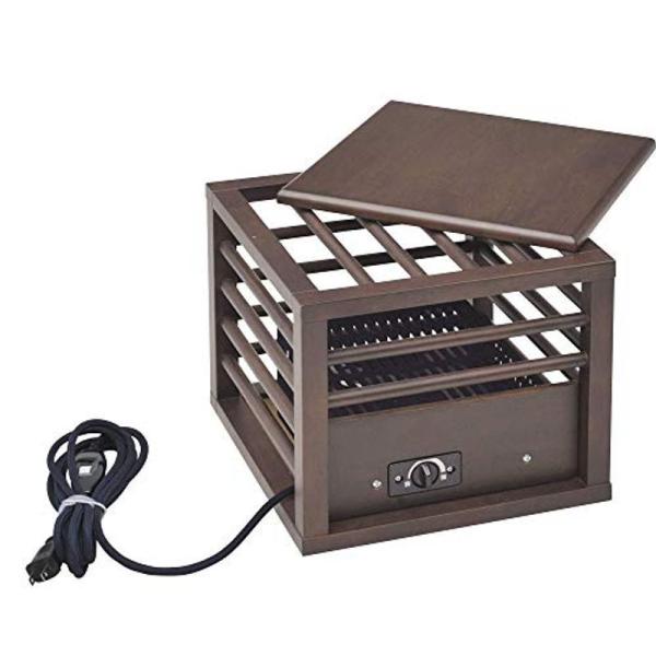 山善 一人用こたつ(天板付) YMK-104 ダークブラウン 幅30×奥行30×高さ25.7 cm: 商品のタイトル【中古品】(中古品)＝使用済み中古品です。画像の商品はサンプル画像です。実際に届く商品と異なりますのでご了承下さいませ。※中...