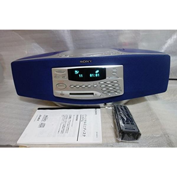 ★美品！お届け可！★ SONY CD・MD ラジカセ パーソナルミニディスクシステム 『MDIO』 ZS-M35　ブルー scarlet2021_20220113123411-00251