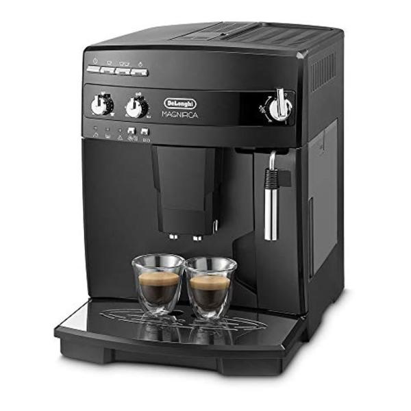 エントリーモデル デロンギ(DeLonghi)全自動コーヒーメーカー ミルク泡立て手動 ブラック マグニフィカ ESAM03110B
