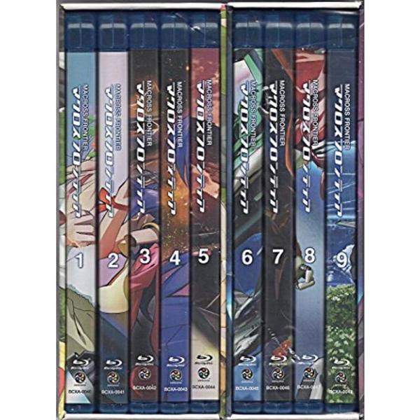マクロスF 全9巻セット マーケットプレイス Blu-rayセット初回生産限定版: 商品のタイトル【中古品】(中古品)＝使用済み中古品です。画像の商品はサンプル画像です。実際に届く商品と異なりますのでご了承下さいませ。※中古品のため、商品の...