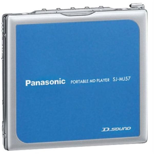 【美品セット】Panasonic ポータブル MDプレーヤー SJ-MJ57-A パナソニック ポータブルMDプレーヤー ブルー SJ-MJ57-A