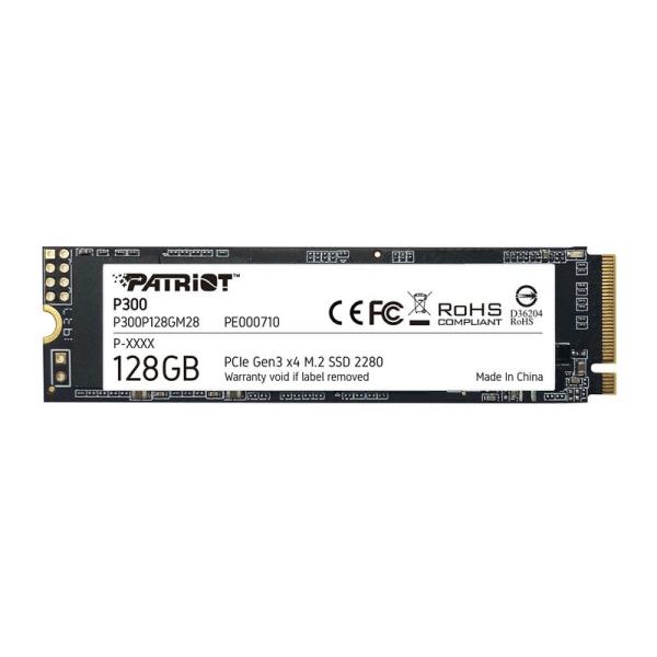Patriot Memory P300 128GB M.2 SSD 2280 NVMe PCIe Gen 3x4 内蔵型SSD P300P1