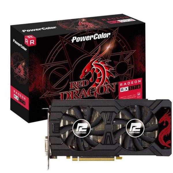 PowerColor レッドドラゴン AMD Radeon RX570 8GB GDDR5 AXRX 570 8GBD5-3DHD/OC: 商品のタイトル【中古品】(中古品)＝使用済み中古品です。画像の商品はサンプル画像です。実際に届く商品...