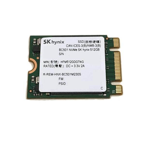 ジェネリック SK Hynix SSD 512GB BC501 M.2 2230 30mm NVMe PCIe Gen3