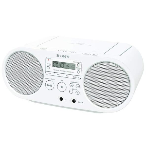 ソニー CDラジオ ZS-S40 : FM/AM/ワイドFM対応 ホワイト ZS-S40 W: 商品のタイトル【中古品】(中古品)＝使用済み中古品です。画像の商品はサンプル画像です。実際に届く商品と異なりますのでご了承下さいませ。※中古品の...