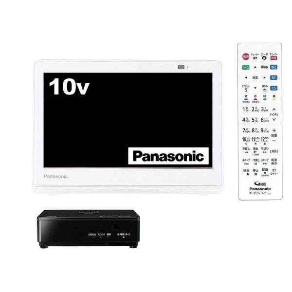 【中古】Panasonic  プライベート・ビエラ UN-10CE8-W パナソニック 10V型 液晶 テレビ プライベート・ビエラ UN-10CE8-W