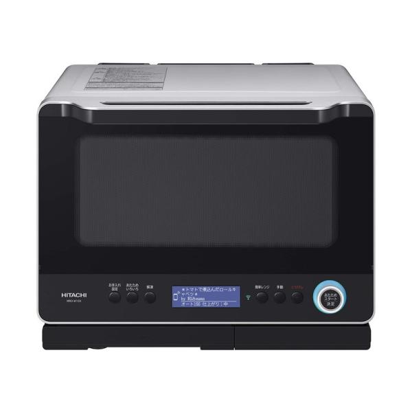 ★日立 スチームオーブンレンジ 30L スマートフォン連携 ダブル高速ヒーター熱風2段オーブン 過熱水蒸気 Wスキャン調理 ワイド&フラット庫内 外して丸洗いテーブルプレート ヘルシーシェフ MRO-W10X  生活家電 家電 簡易クリーニング済 堺市 深井 【ジャングルジャングル深井店】 日立 スチームオーブンレンジ 30L スマートフォン連携 ダブル高速