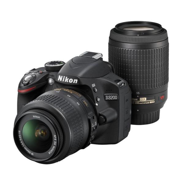 Nikon デジタル一眼レフカメラ D3200 200mmダブルズームキット 18-55mm