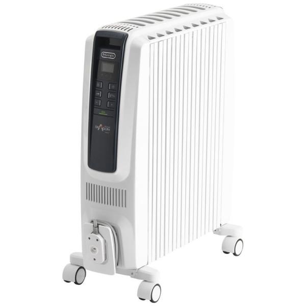 Delonghi  オイルヒーター X字型フィン9枚 「4~10畳」 エコ運転モード搭載 TDDS0915BL Delonghi ドラゴンデジタルスマート オイルヒーター X字型フィン