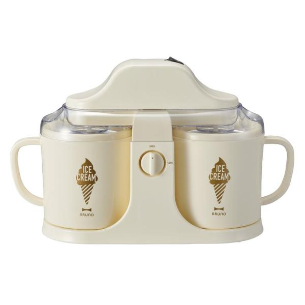 BRUNO デュアルアイスクリームメーカー アイボリー BOE032-IV: 商品のタイトル【中古品】(中古品)＝使用済み中古品です。画像の商品はサンプル画像です。実際に届く商品と異なりますのでご了承下さいませ。※中古品のため、商品のコンデ...