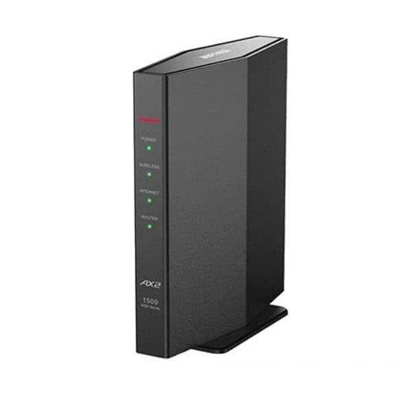 WSR-1500AX2S/DBK WiFiルーター 11ax/ac/n/a/g/b 1201+300Mbps Wi-Fi6/Ipv6対応 ブ