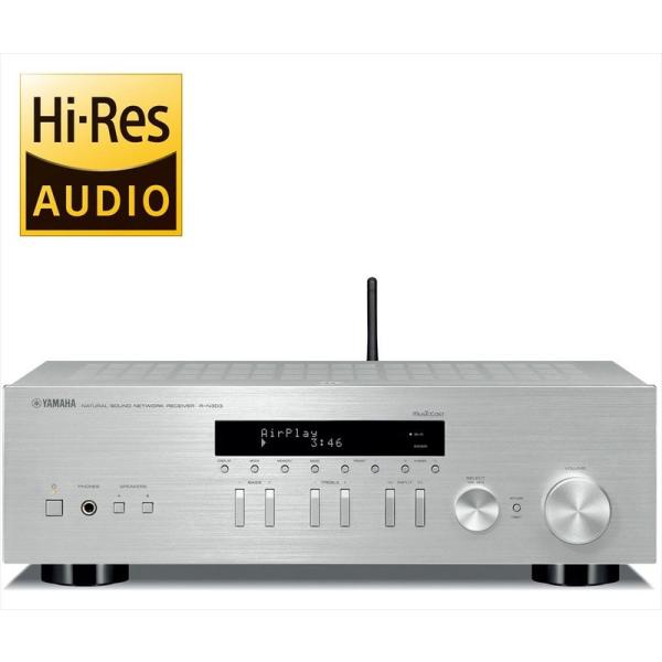 ヤマハ ネットワークレシーバー ワイドFM/AMチューナー/Wi-Fi/Bluetooth/ハイレゾ音源対応 シルバー R-N303(S)(中古品) scarlet2021_20231108132815-01105
