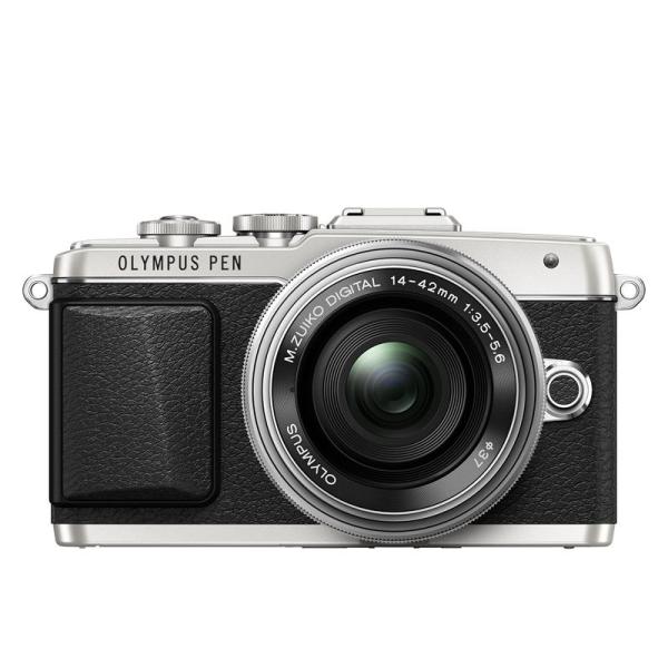 OLYMPUS PEN E-PL7 14-42mm EZレンズキット シルバー ミラーレス一眼 E-PL7 EZ LKIT SLV Olympus PEN E-PL7 Interchangeable Lens Camera - White (16.1MP, M