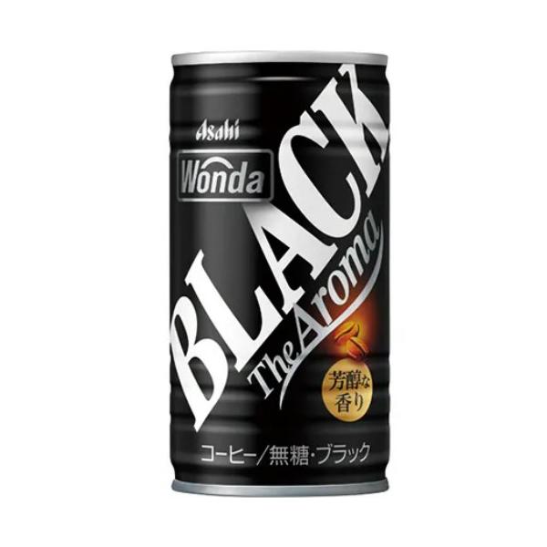 在庫処分】 アサヒ ワンダ ブラック ザ アロマ (185g) 缶コーヒー