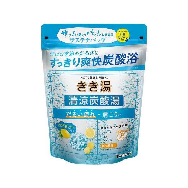 【※】 バスクリン きき湯 清涼炭酸湯 さわやかレモンの香り (360g) 発泡入浴剤