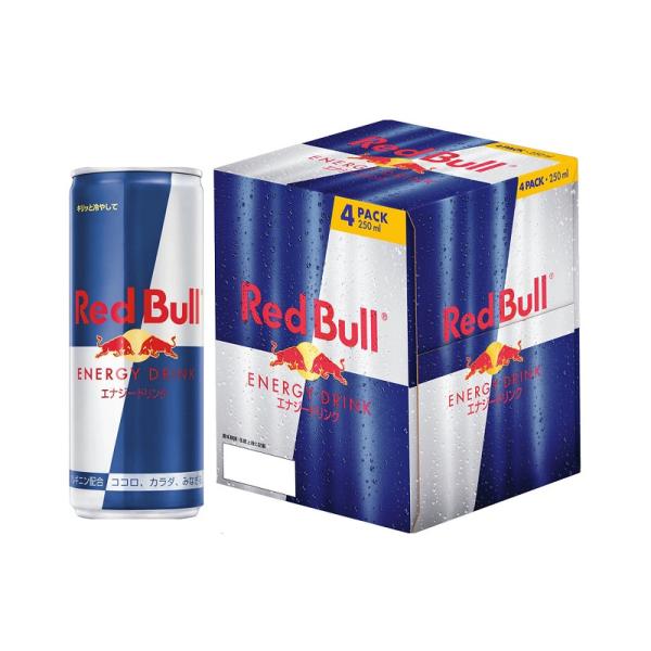 他サイト： 【4缶パック】 レッドブル エナジードリンク (250ml×4本) 缶の商品画像