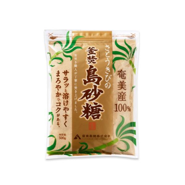 薩南製糖 さとうきびの釜焚島砂糖 (500g) 調味料 袋 きび砂糖
