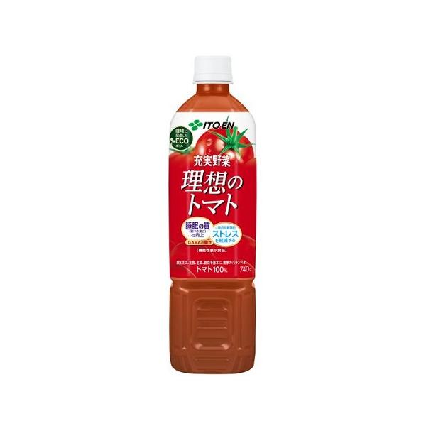 【15本セット】 【機能性表示食品】 伊藤園 充実野菜 理想のトマト エコボトル (740g×15本) ペットボトル 野菜ジュース