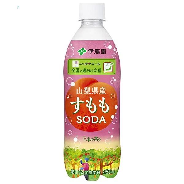 伊藤園 ニッポンエール 山梨県産すももソーダ (480ml) ペットボトル 炭酸飲料