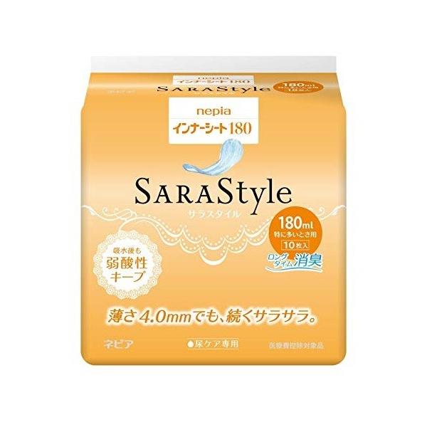 �l�s�A �C���i�[�V�[�g 180 SARAStyle �T���X�^�C�� (10������) �z���ʂ̖ڈ��F180ml