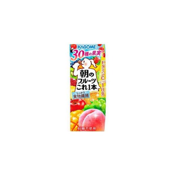 他サイト： 【24本セット】 カゴメ 朝のフルーツこれ一本 (200ml×24本入) 紙パック 果物ジュースの商品画像