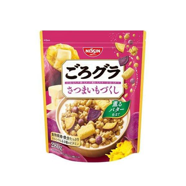 【在庫処分】 賞味期限：2027年1月 日清 ごろグラ さつまいもづくし (280g) シリアル